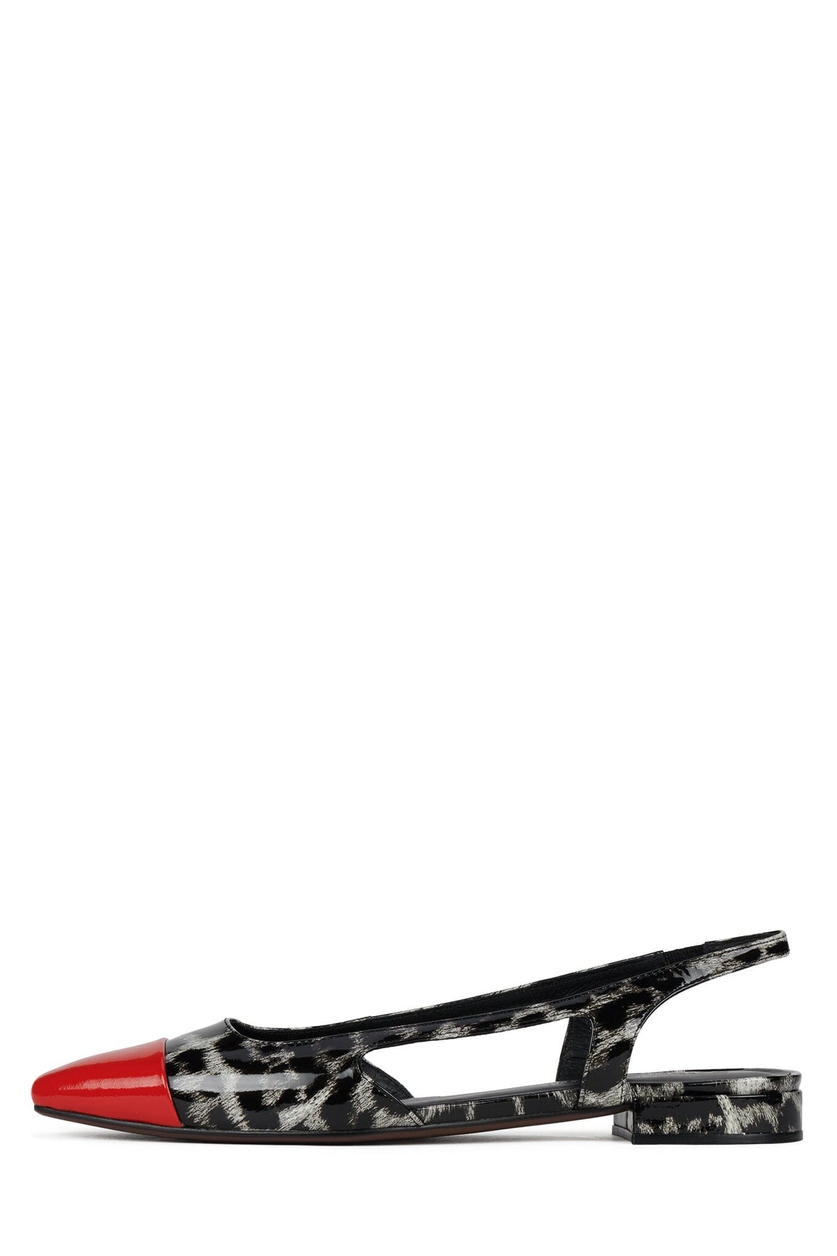WORTHWHILE Black White Red Patent