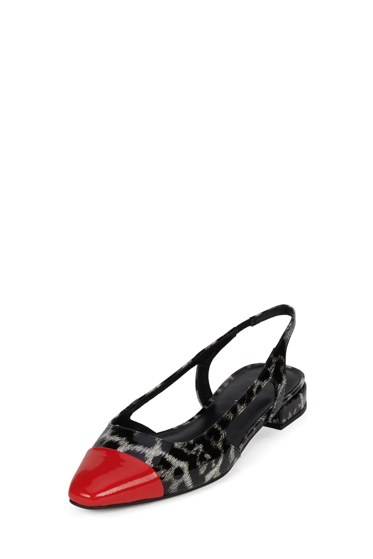 WORTHWHILE Black White Red Patent 3