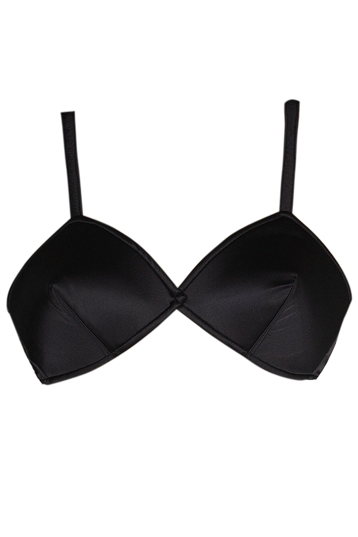 YVONNE Jeffrey Campbell Top Black Satin