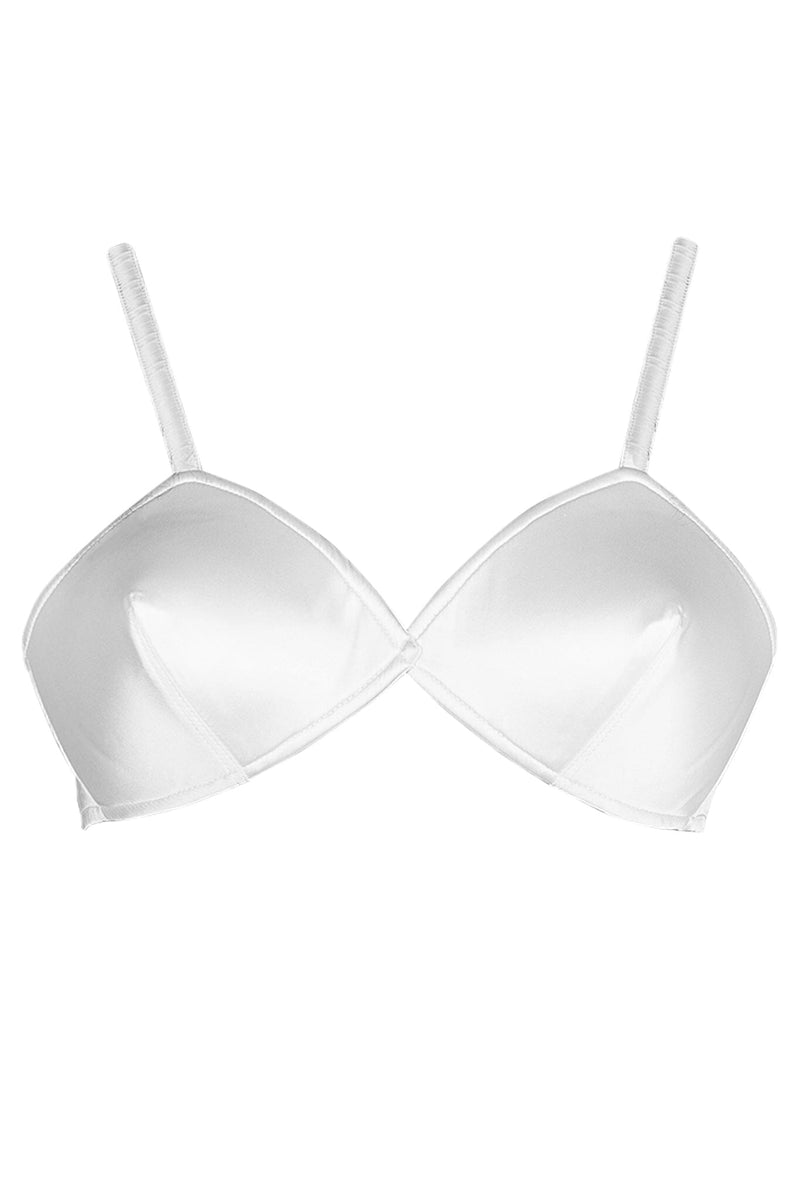YVONNE Jeffrey Campbell Top White Satin