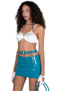 YVONNE Jeffrey Campbell Top White Satin _hover