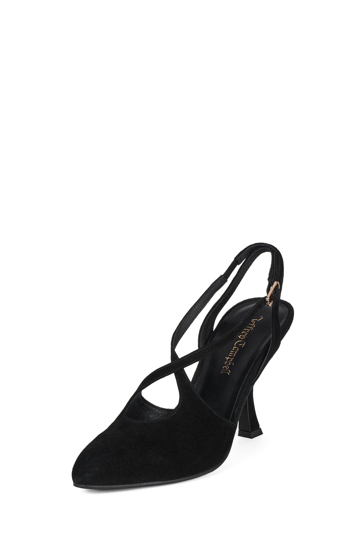 ABRAMOVIC Slingback Heel Black Suede _hover