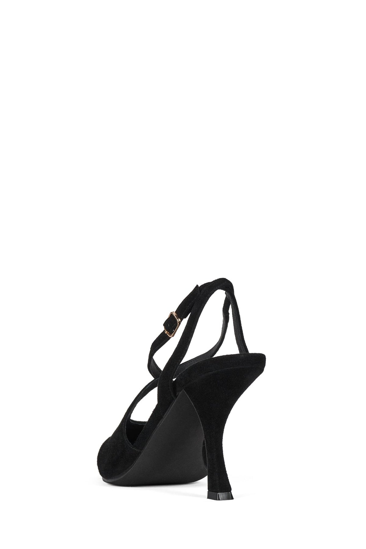 ABRAMOVIC Slingback Heel Black Suede