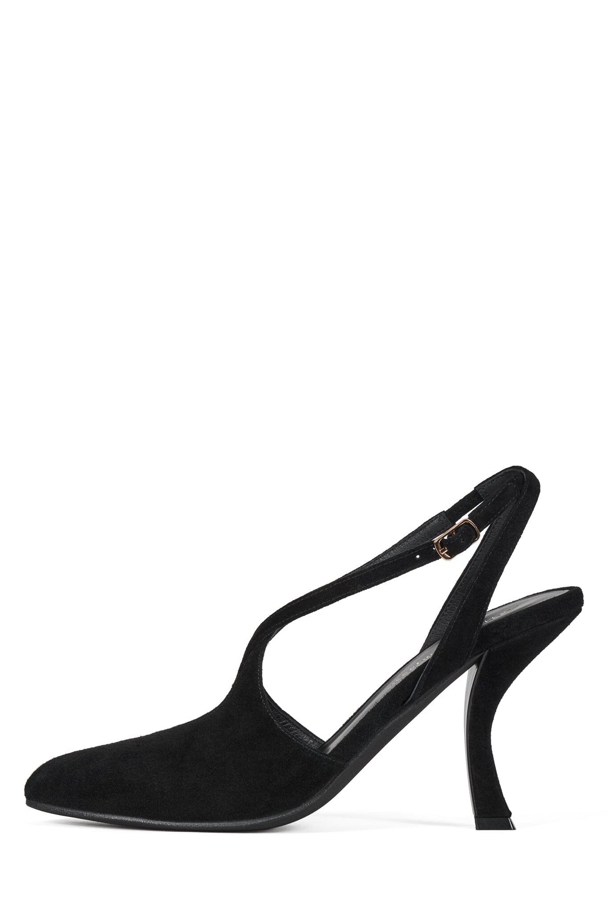 ABRAMOVIC Slingback Heel Black Suede