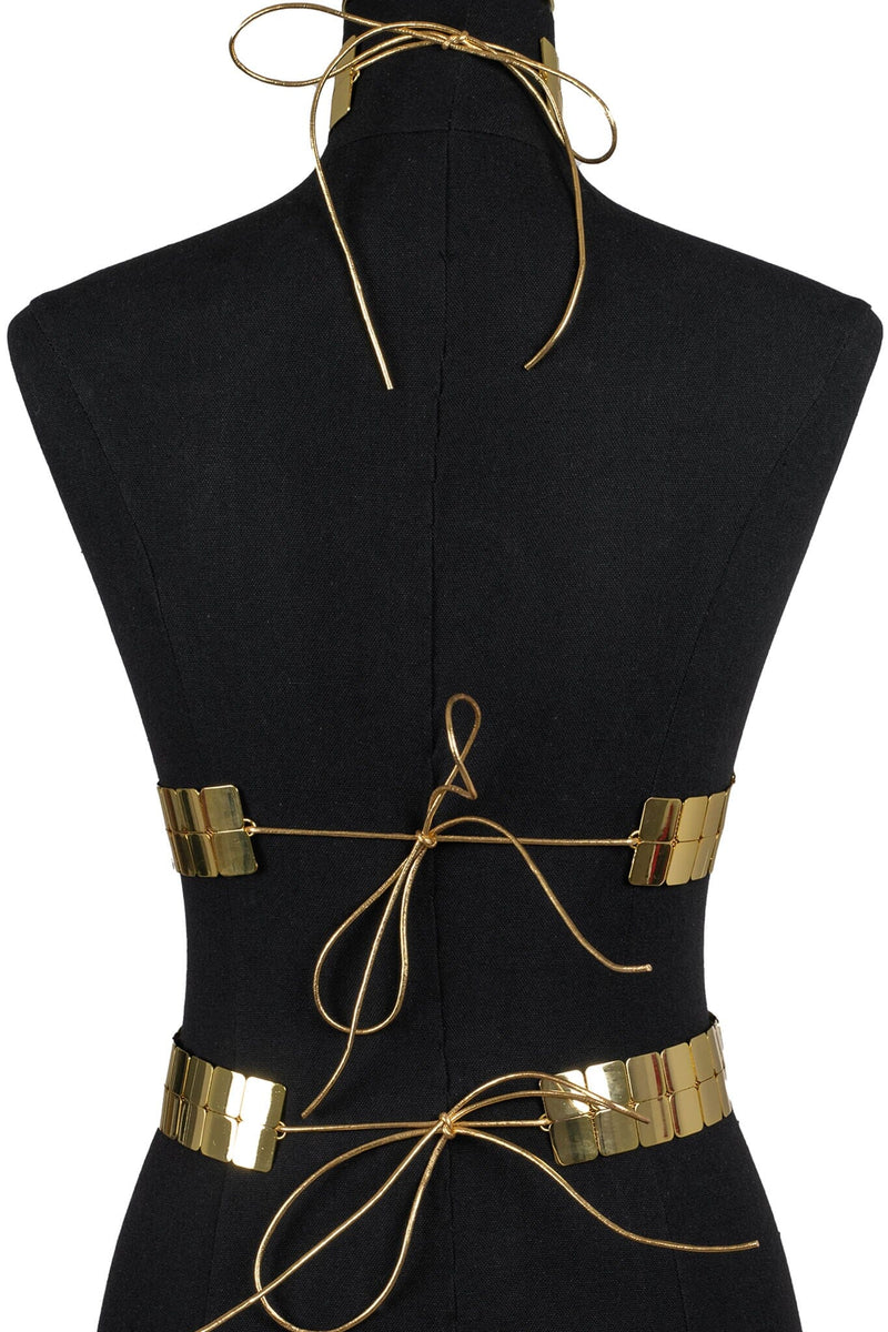 ABYSSINIA HARNESS Jeffrey Campbell Harness Gold
_hover