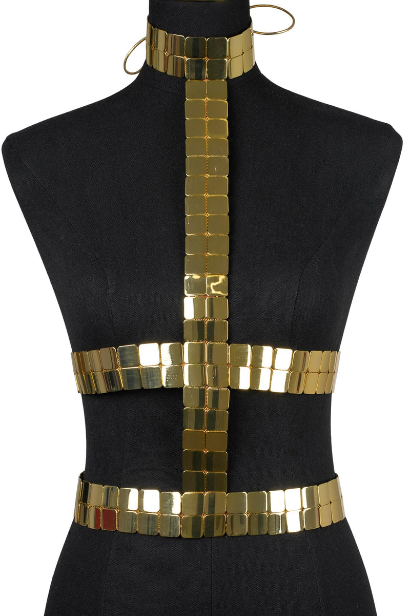 ABYSSINIA HARNESS Jeffrey Campbell Harness Gold 
