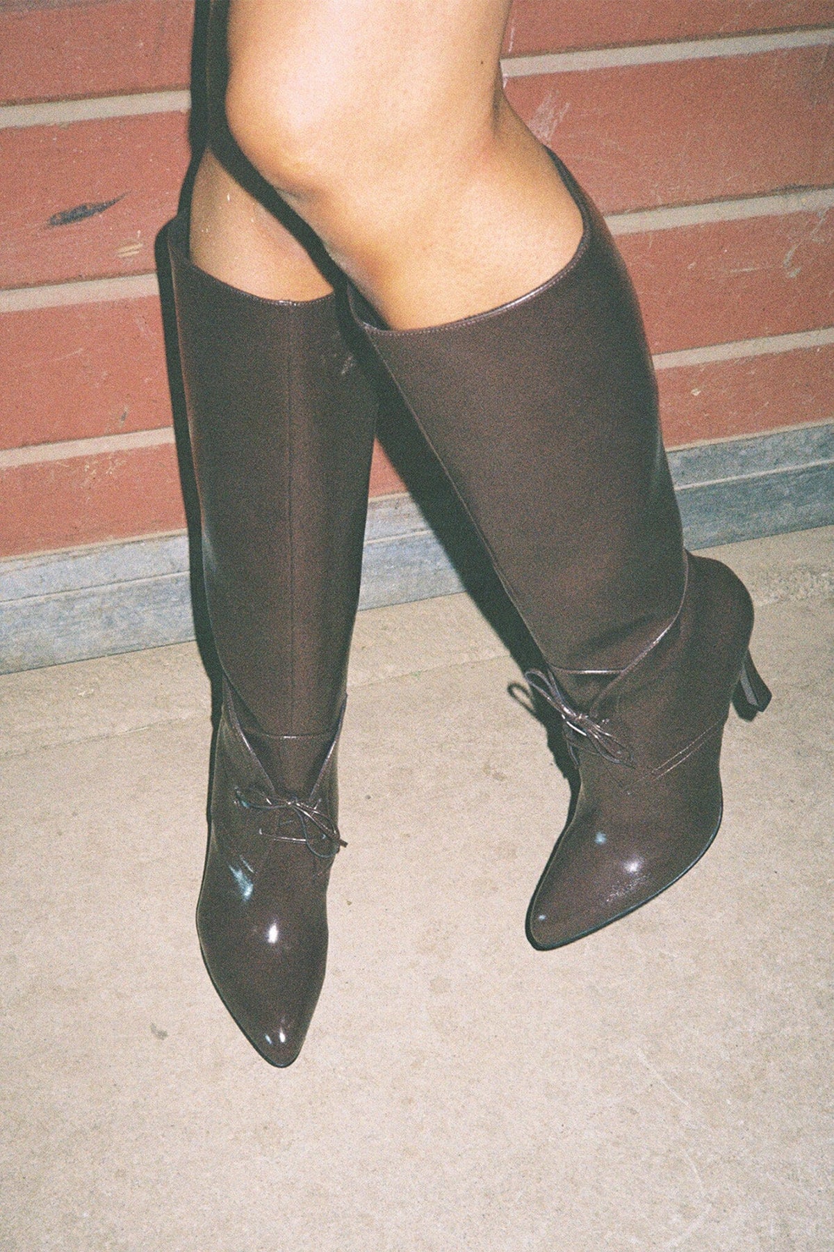 ADELLA Jeffrey Campbell Heeled Boot Brown