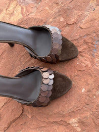 AGENT-BD Jeffrey Campbell Heeled Sandal Brown Combo