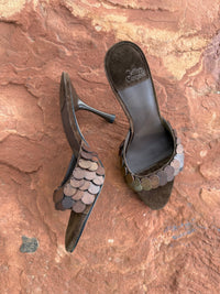 AGENT-BD Jeffrey Campbell Heeled Sandal Brown Combo _hover