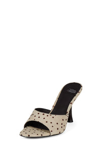 AGENT-F Jeffrey Campbell Heeled Sandal Beige Brown Spot _hover