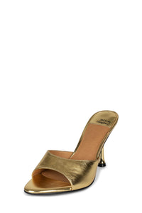 AGENT Jeffrey Campbell Heeled Sandal Gold Metallic 