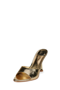 AGENT Jeffrey Campbell Heeled Sandal Gold Crinkle
_hover