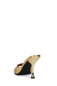 AGENT Jeffrey Campbell Heeled Sandal Gold Metallic 