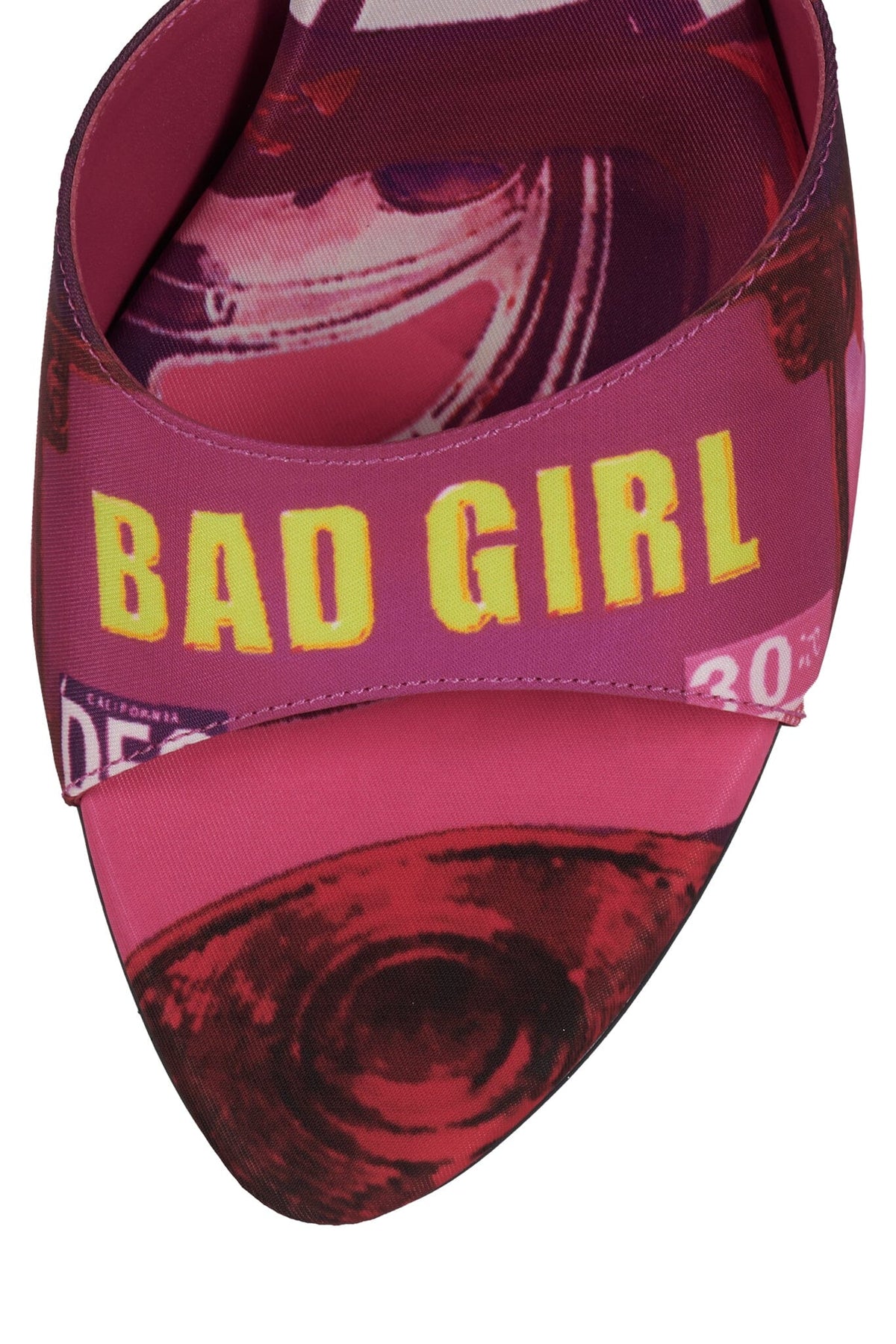 AGENT Jeffrey Campbell Heeled Sandal Fuchsia Bad Girl Combo