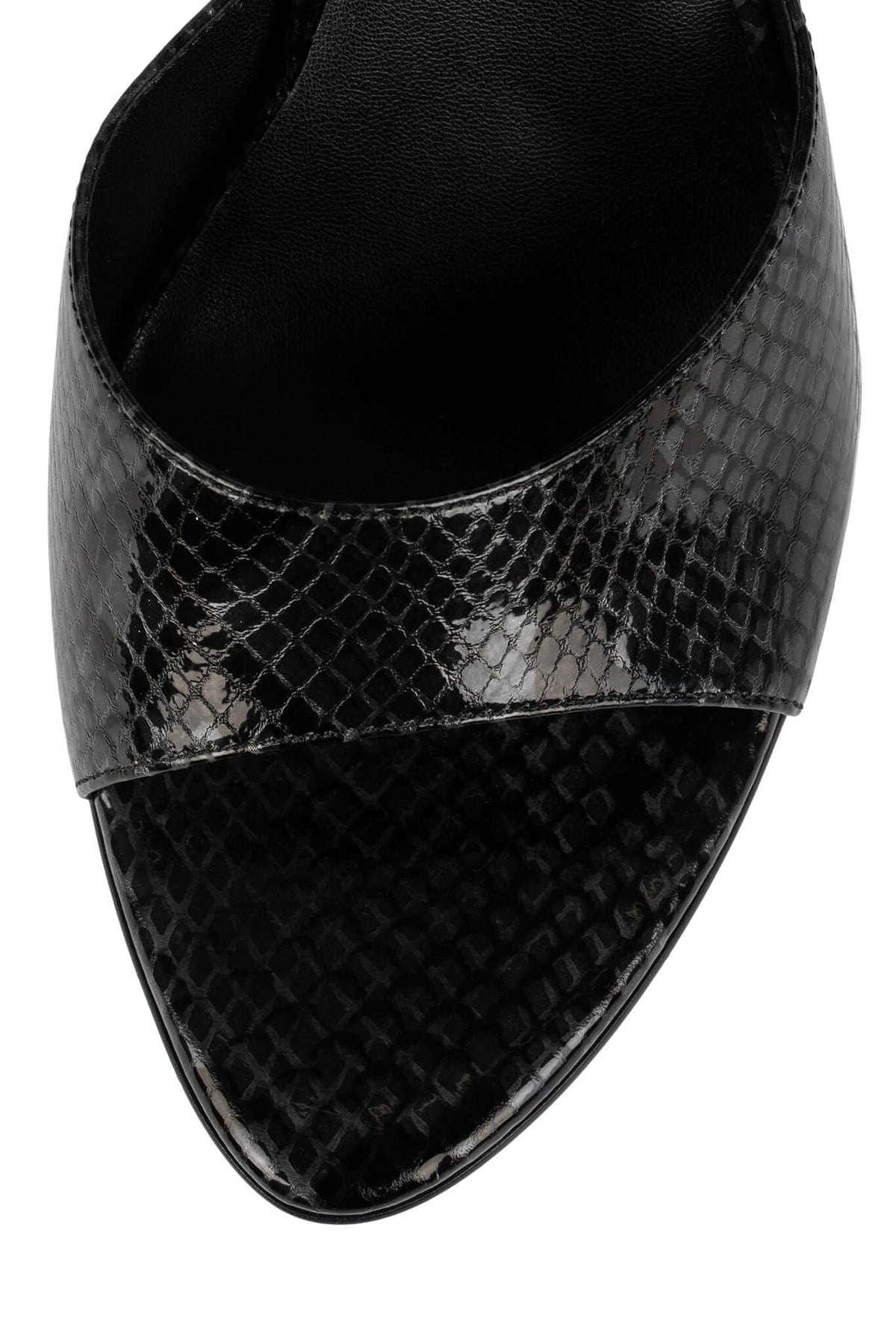 AGENT Jeffrey Campbell Heeled Sandal Grey Black Python