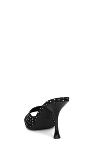 AGENT Jeffrey Campbell Heeled Sandal Black White Polka Dot