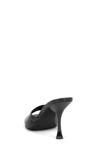 AGENT Jeffrey Campbell Heeled Sandal Grey Black Python