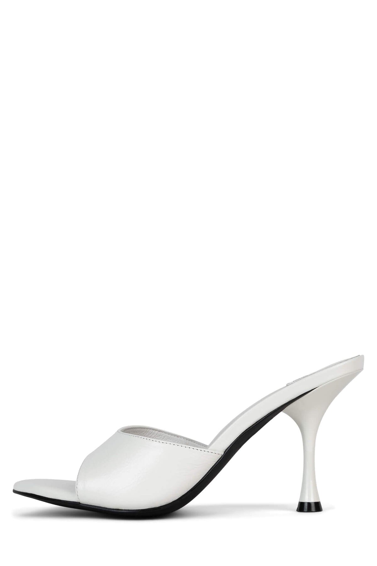 AGENT Jeffrey Campbell Heeled Sandal White Crinkle 