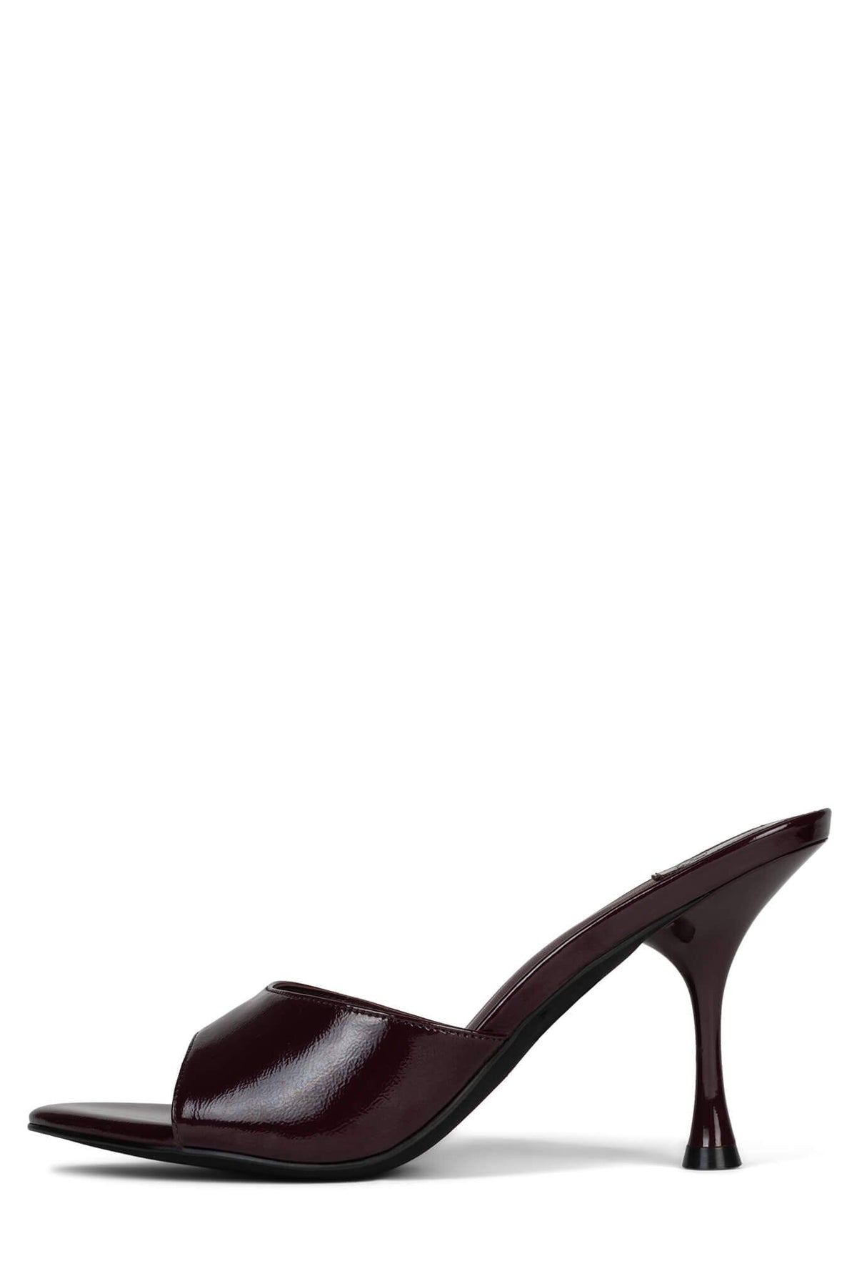 AGENT Heeled Sandal DV Wine Crinkle Patent 6 