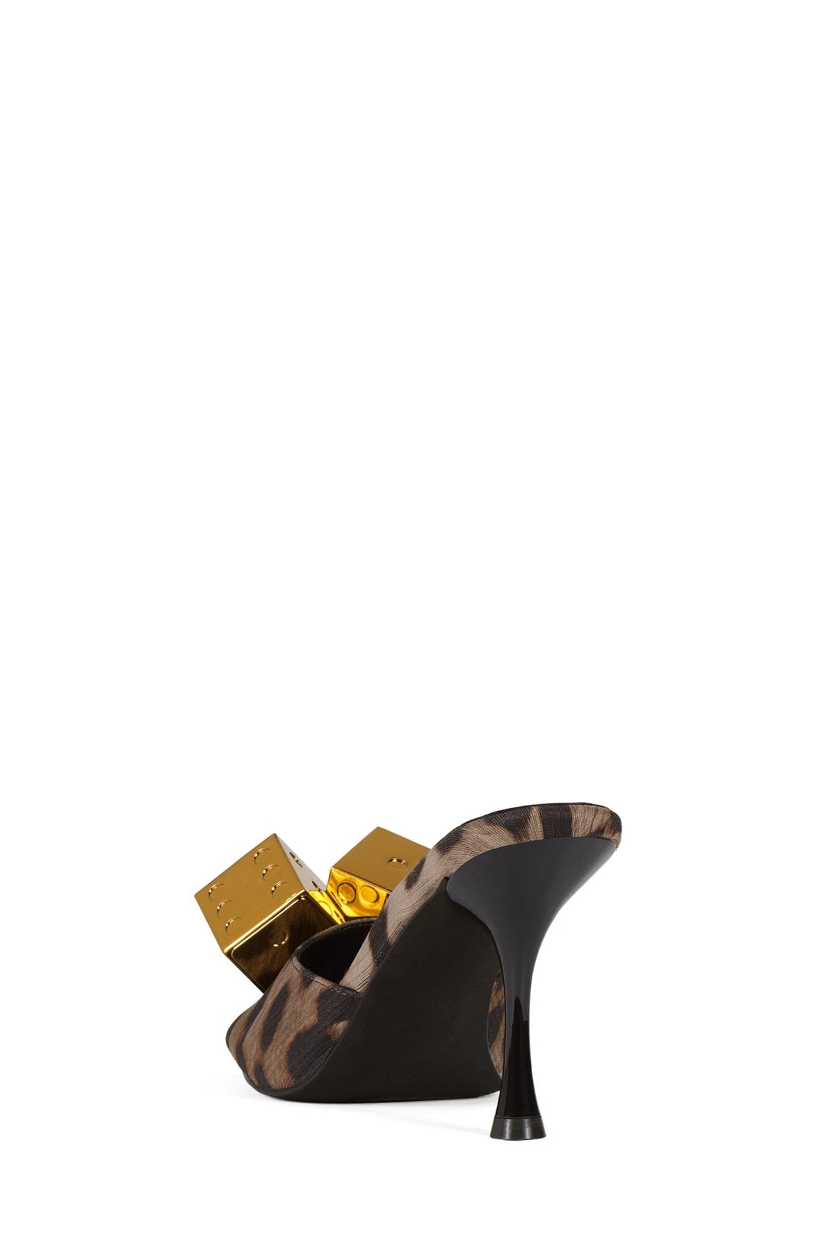 AGENT-O Heeled Sandal Beige Cheetah Gold