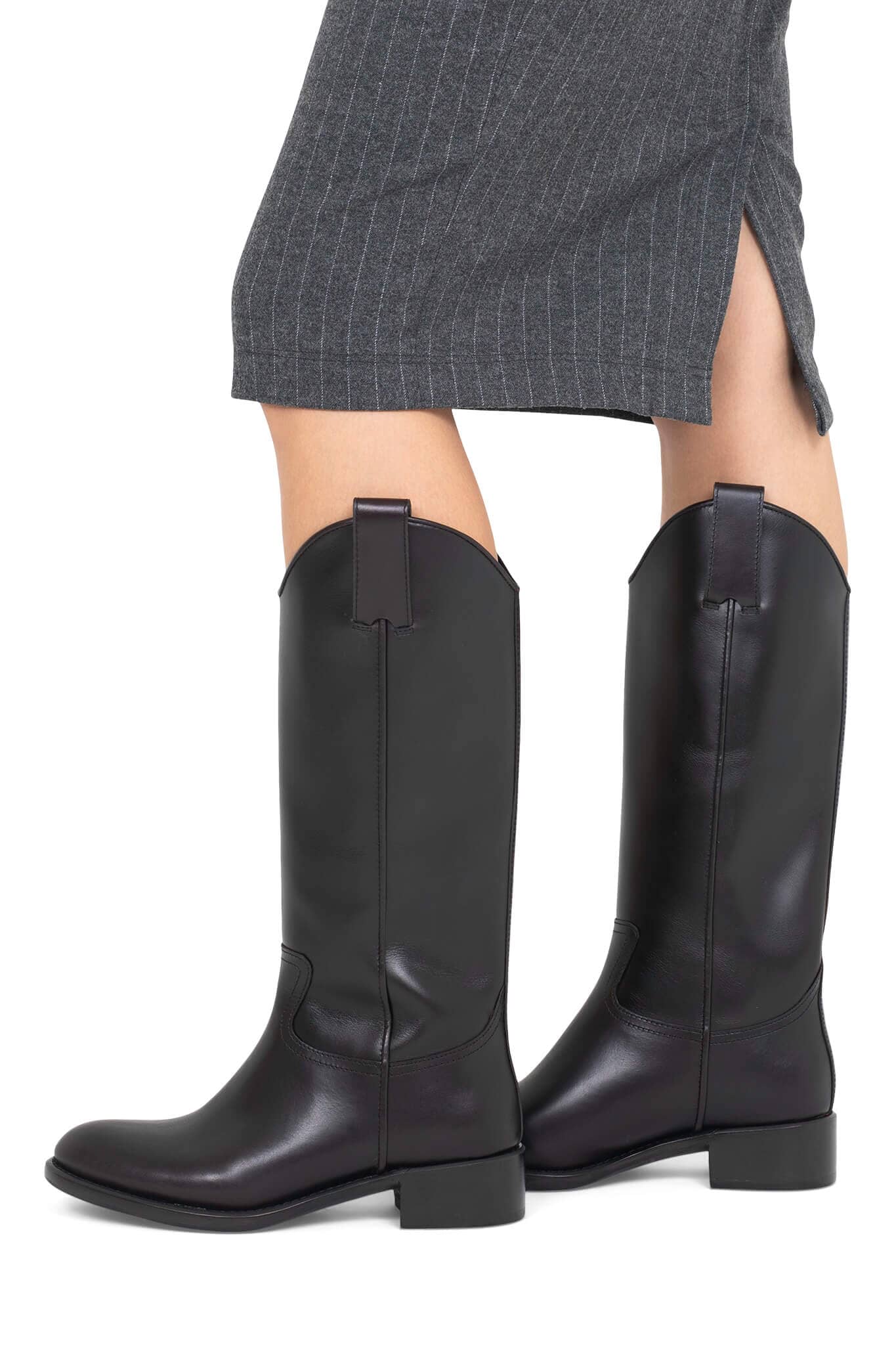 AIRISH Jeffrey Campbell Knee-High Block Heeled Boot