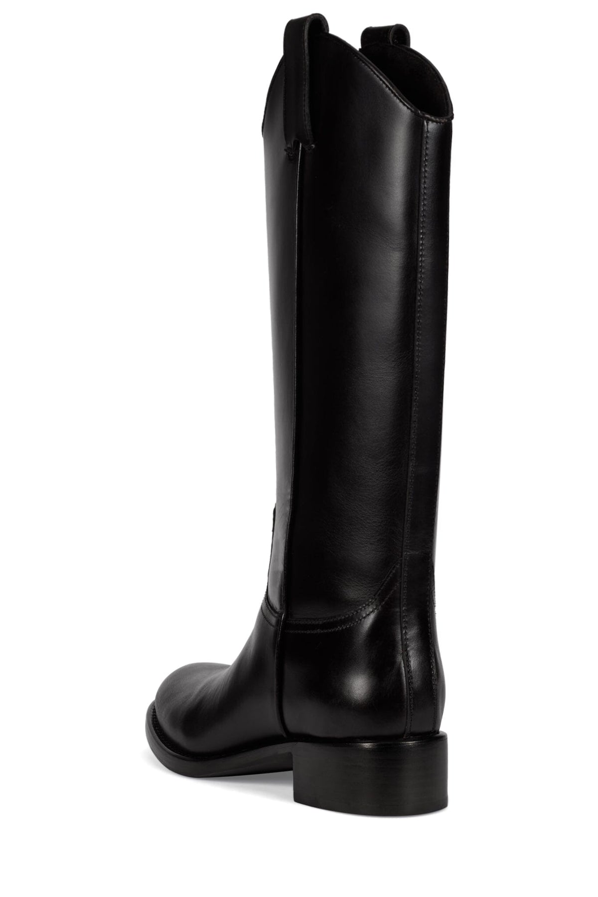 AIRISH Jeffrey Campbell Knee-High Block Heeled Boot Coffee