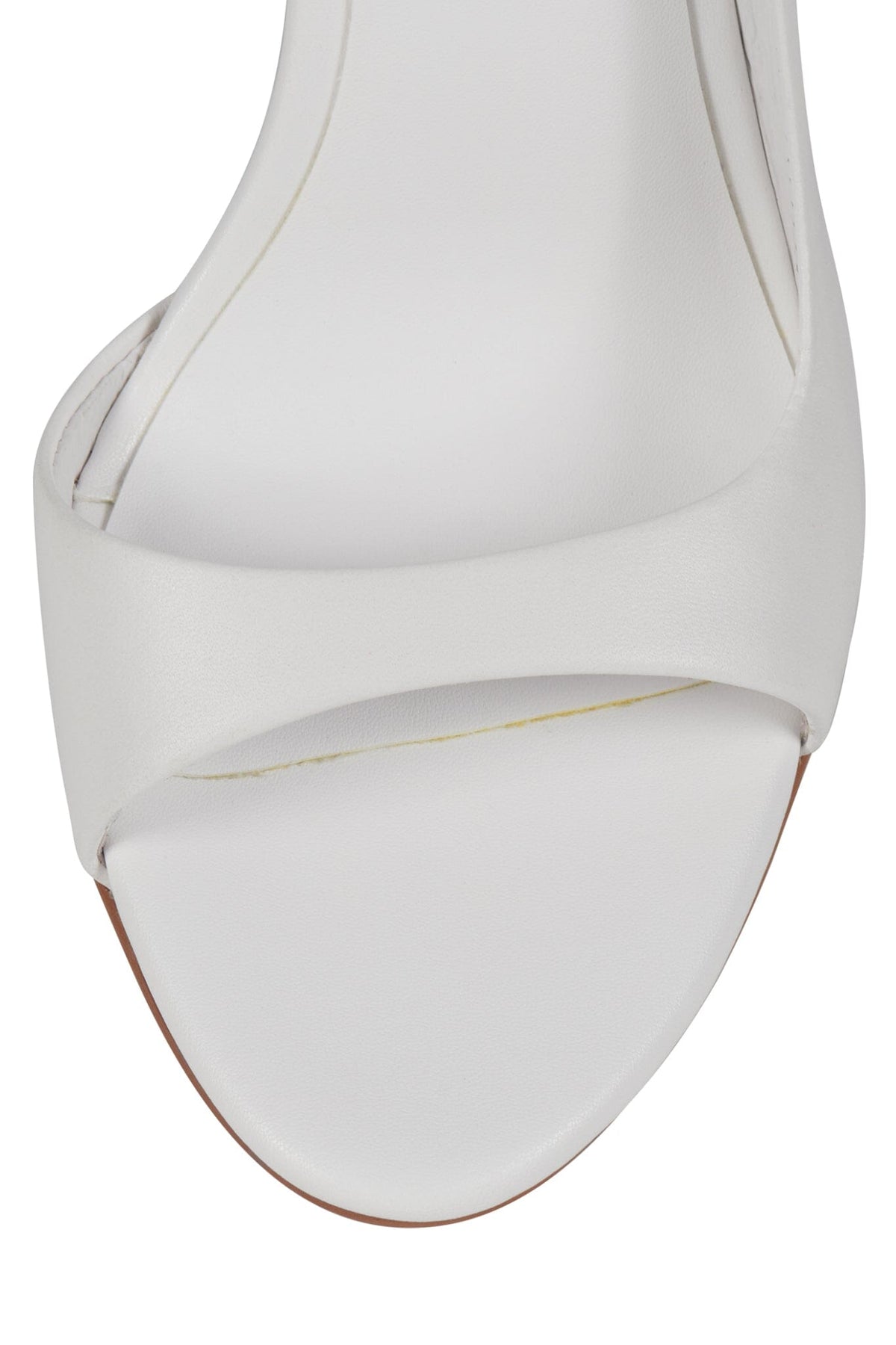 ALLURIA Jeffrey Campbell Heeled Sandal White Silver