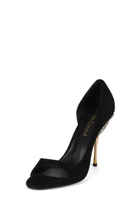ALLURIA Jeffrey Campbell Heeled Sandal Black Suede Combo
_hover