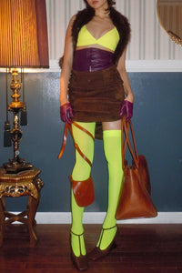 AMALIE Jeffrey Campbell Pencil Skirt Tan Suede main_hover