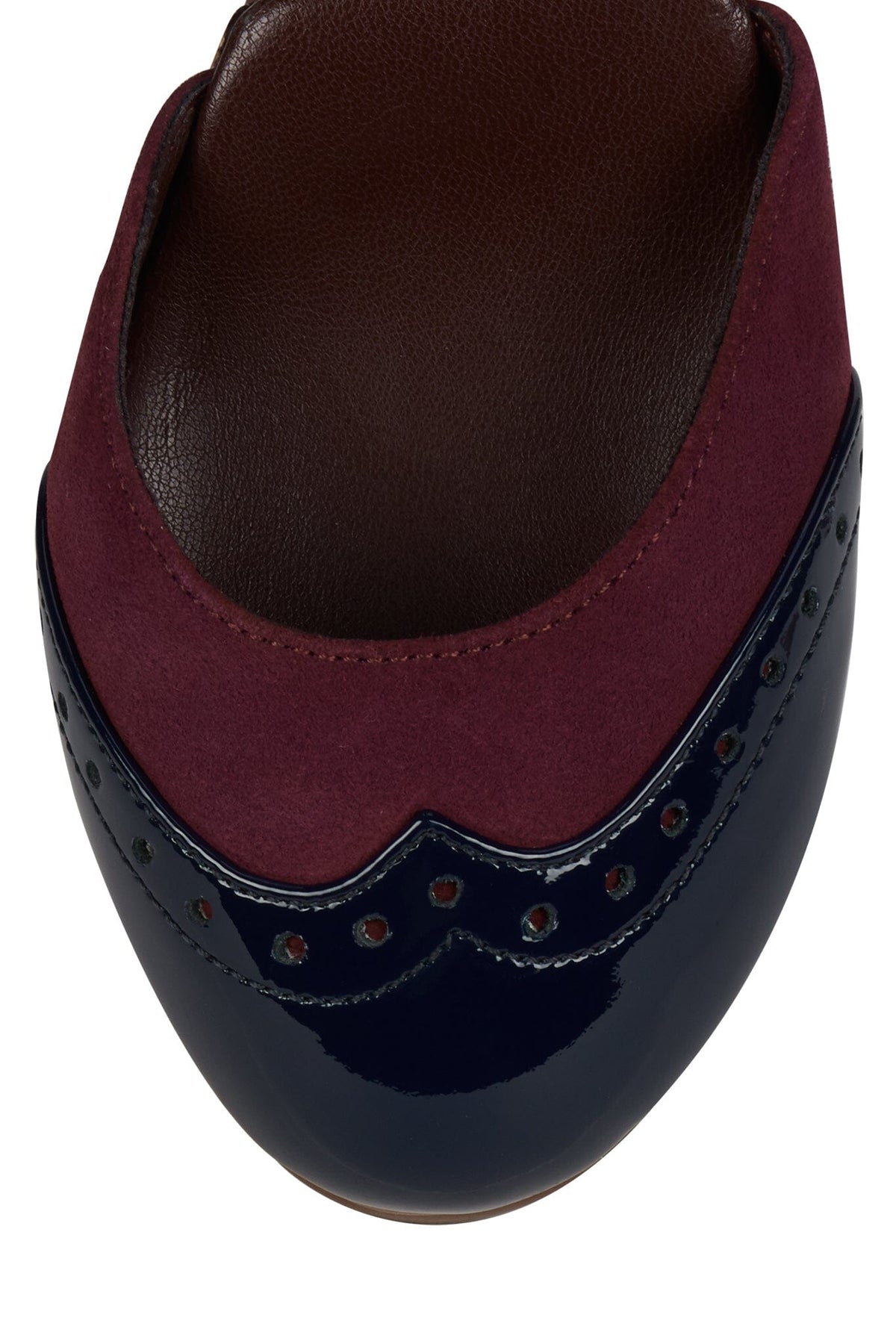 AMERIE Jeffrey Campbell Wedge Pump Wine Suede Combo