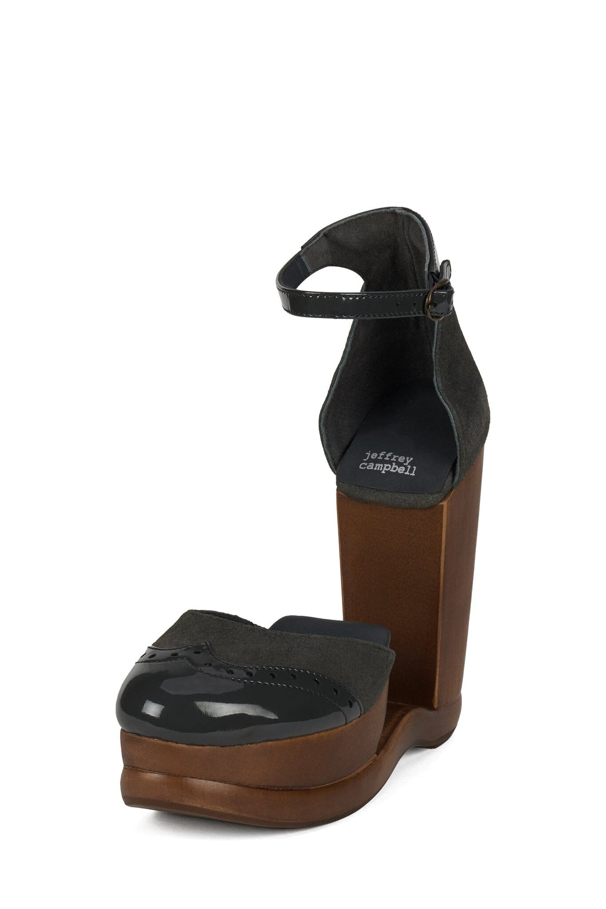 AMERIE Jeffrey Campbell Wedge Pump Grey Suede Combo
_hover