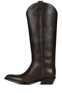 ANDOUILLE Jeffrey Campbell Western Boot Dark Brown