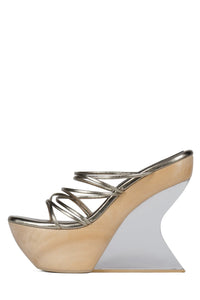 ANDROID Platform Sandal Pewter Natural