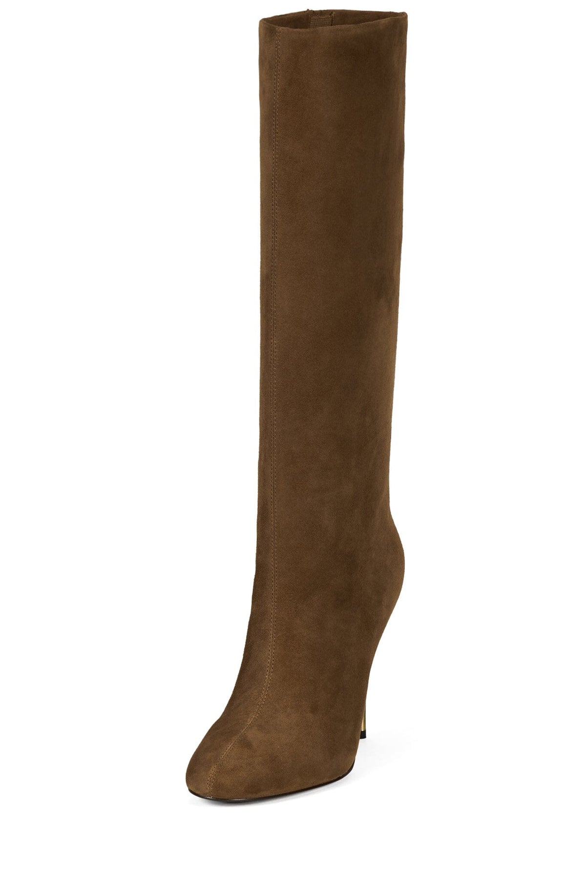 ANGELIQUA Heeled Boot Tan Suede _hover