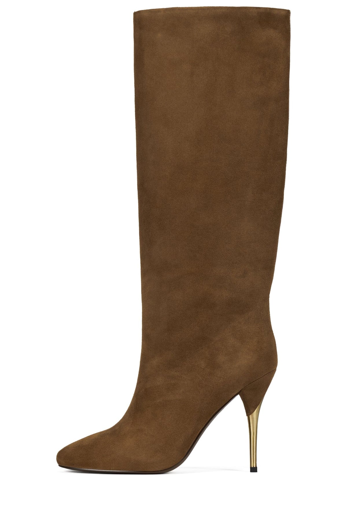 ANGELIQUA Heeled Boot Tan Suede