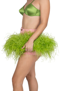 ANIMAL-F Jeffrey Campbell Clutch Green Combo _hover