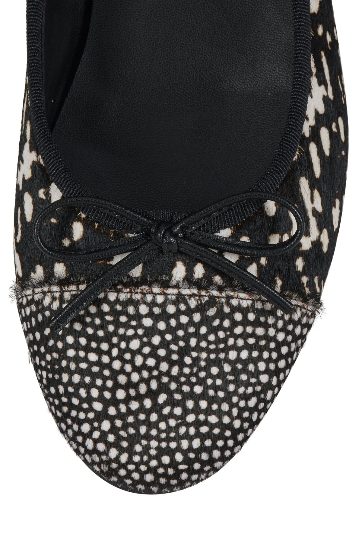 ARABESQ-F Jeffrey Campbell Flat Black White Hair