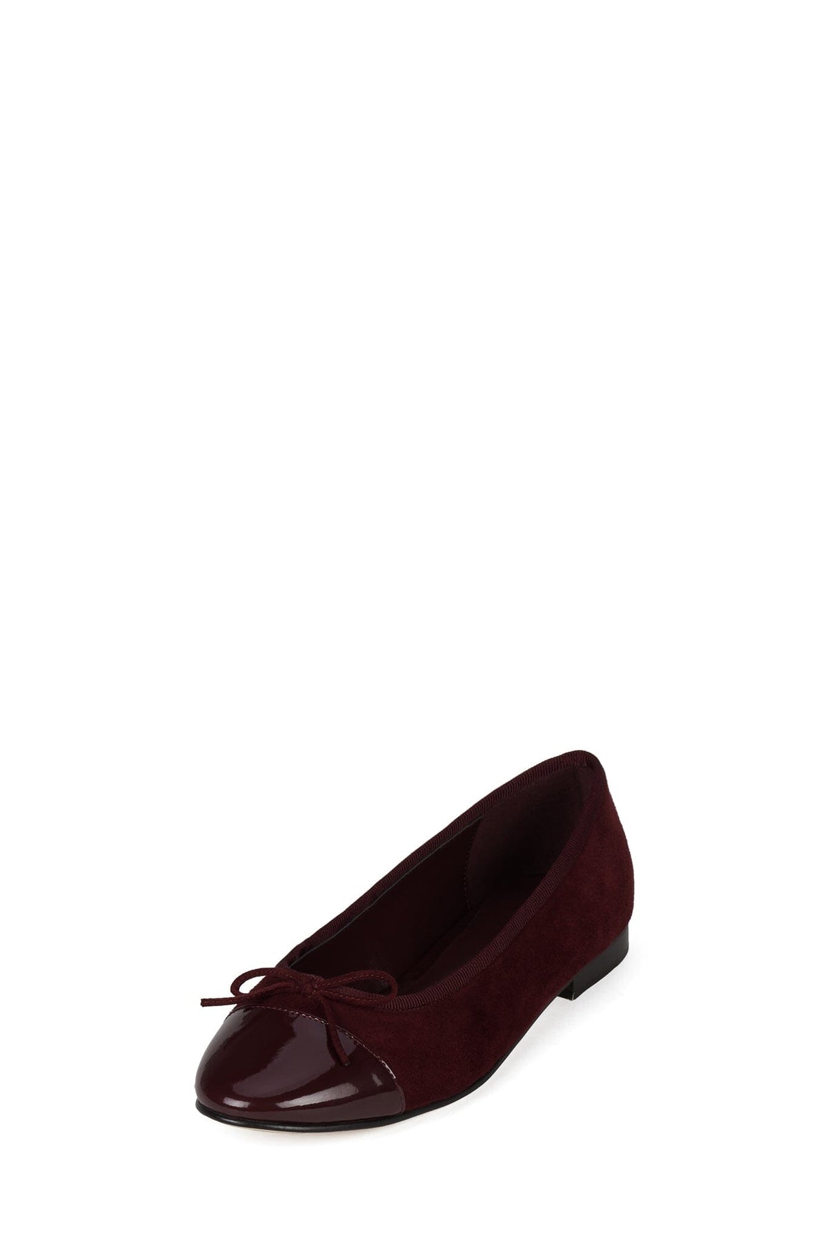 ARABESQUE Jeffrey Campbell Flat Wine Suede Combo _hover