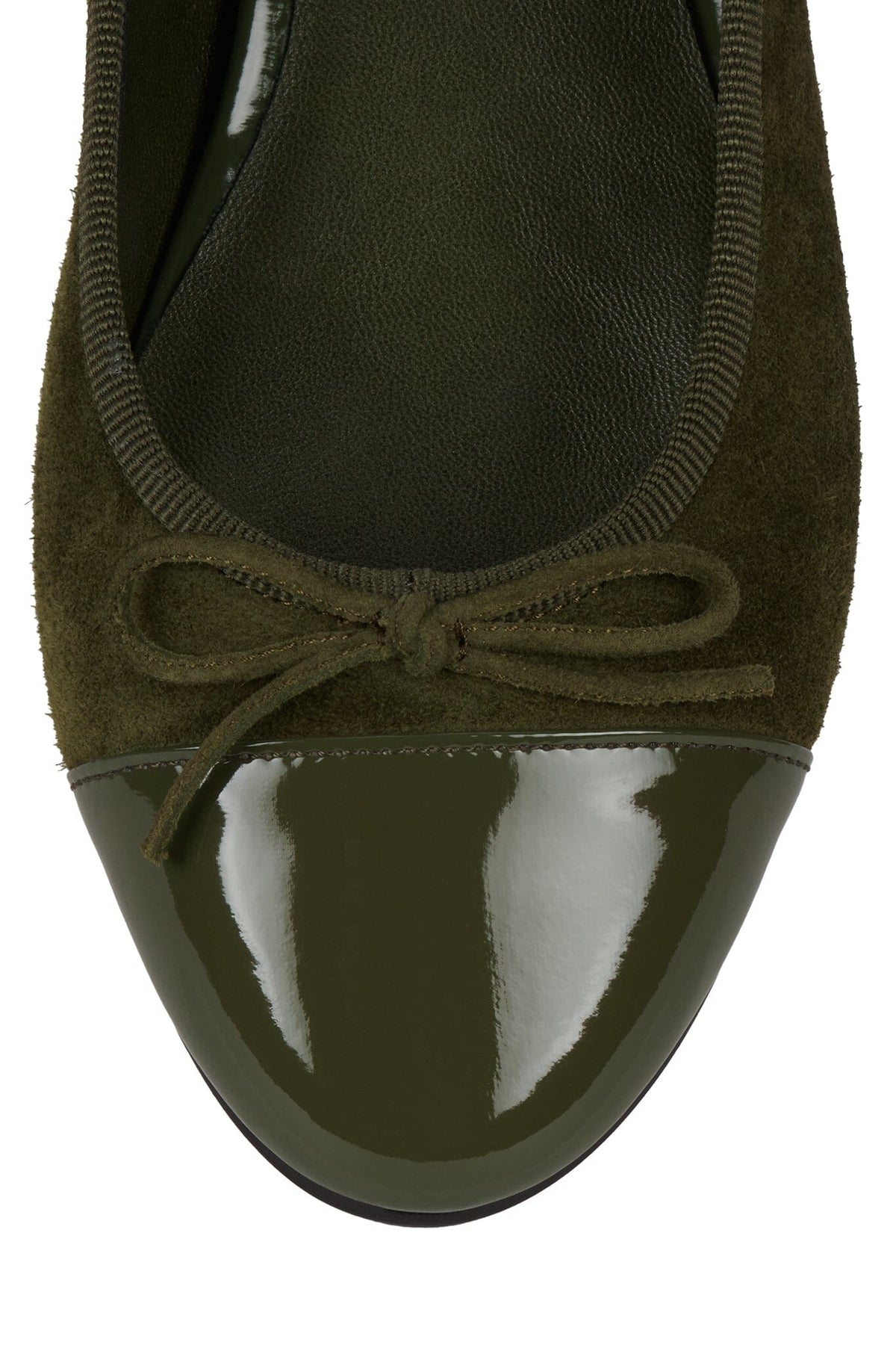 ARABESQUE Jeffrey Campbell Flat Khaki Suede Combo 