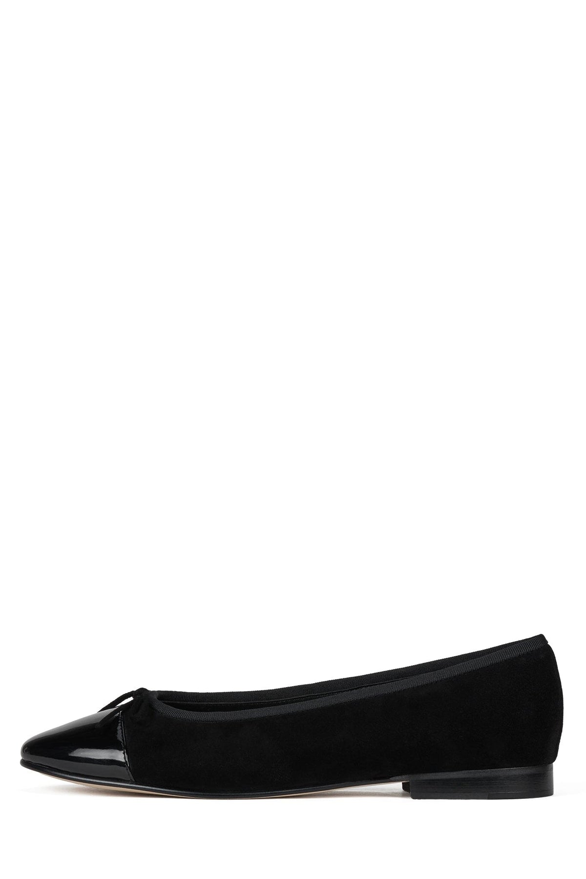 ARABESQUE Jeffrey Campbell Flat Black Suede Combo 