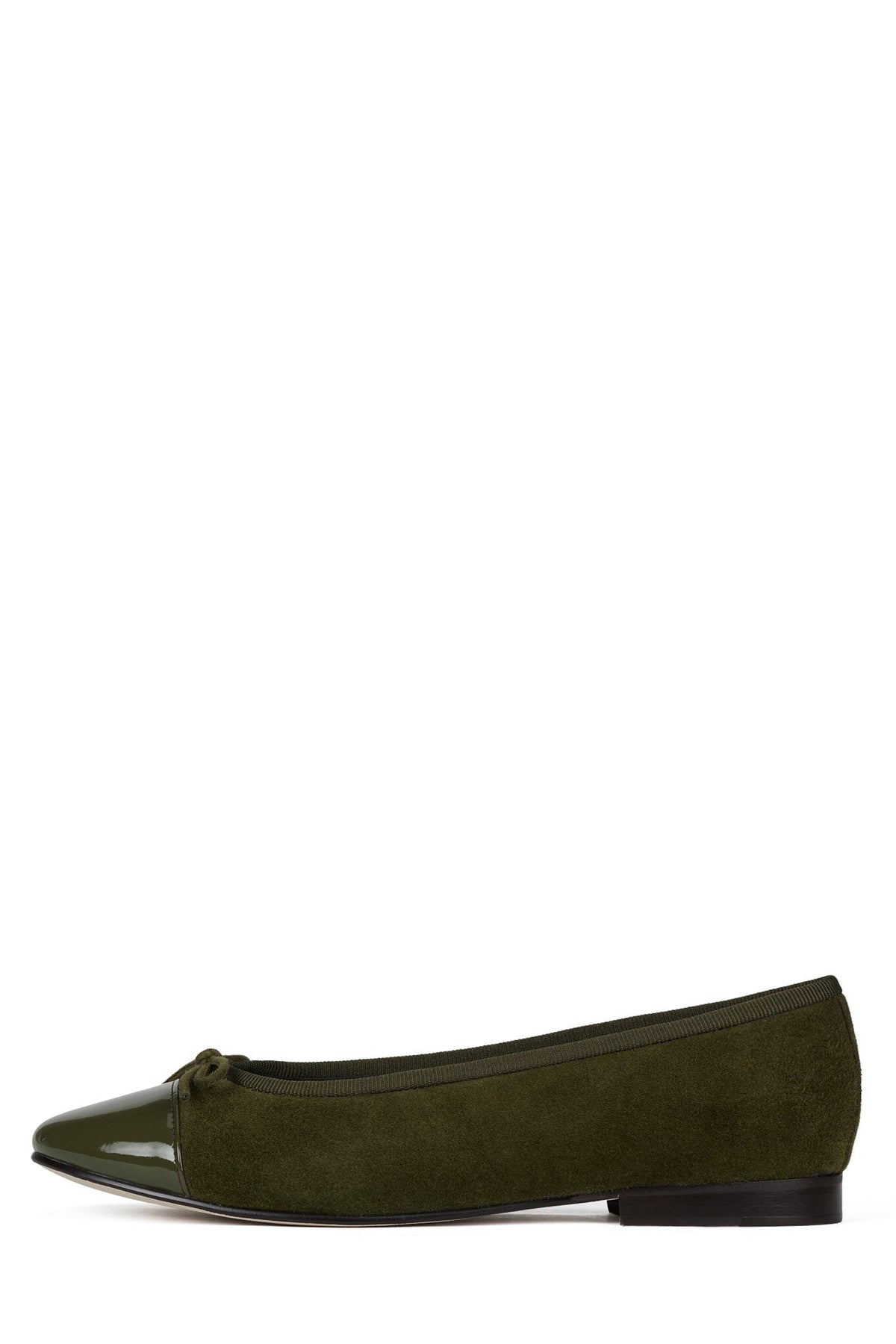 ARABESQUE Jeffrey Campbell Flat Khaki Suede Combo 
