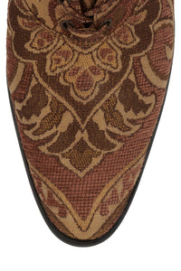 ARCHILLE-K Jeffrey Campbell Heeled Boot Rust Tapestry