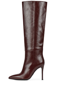 ARSEN-H2 Jeffrey Campbell Knee-High Boot Wine