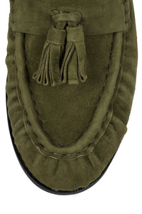 ARTICULATE Jeffrey Campbell Loafer Olive Suede