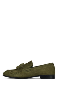 ARTICULATE Jeffrey Campbell Loafer Olive Suede