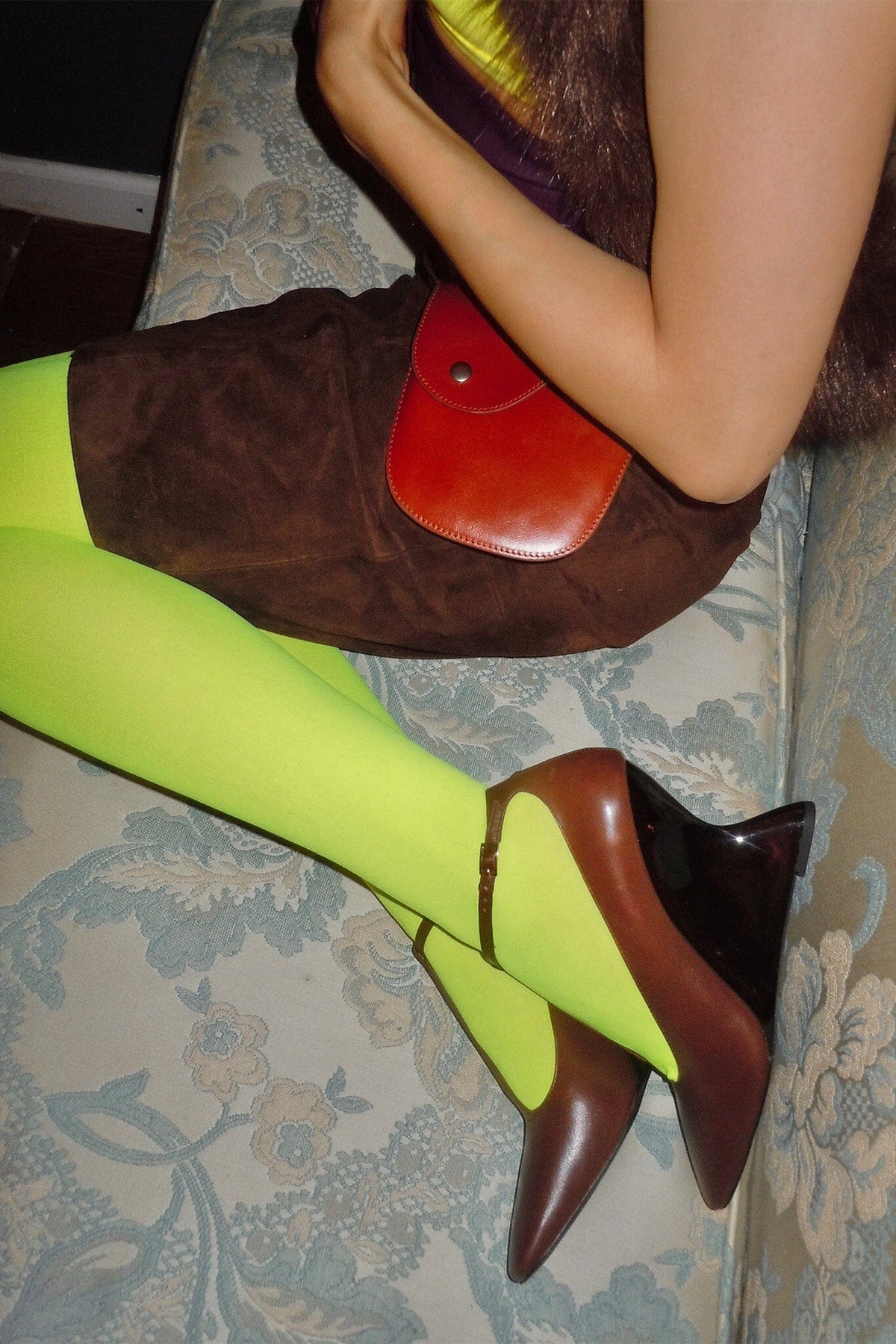 ASTURIAN Jeffrey Campbell Wedged Heels Brown Combo