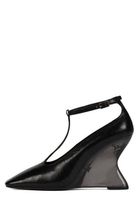 ASTURIAN Jeffrey Campbell Wedged Heels Black Combo