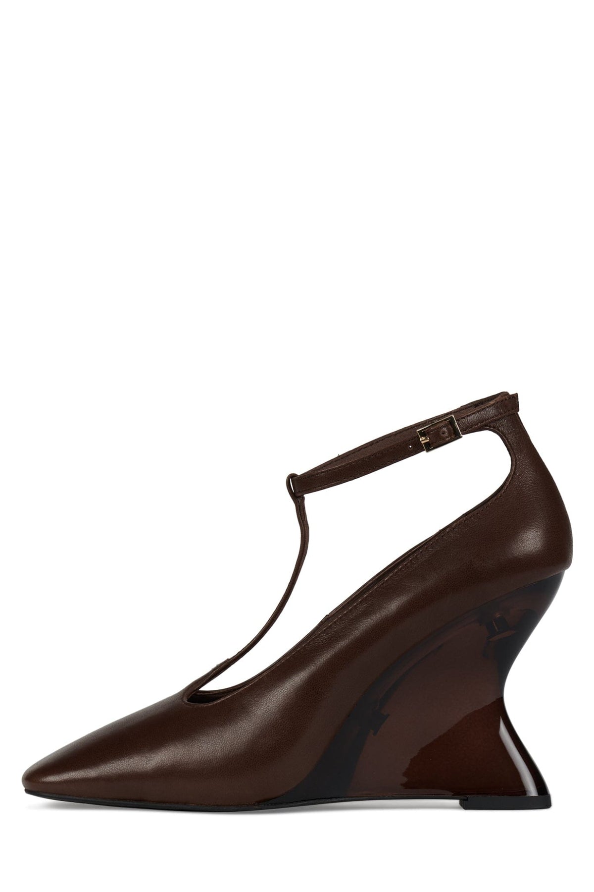 ASTURIAN Jeffrey Campbell Wedged Heels Brown Combo