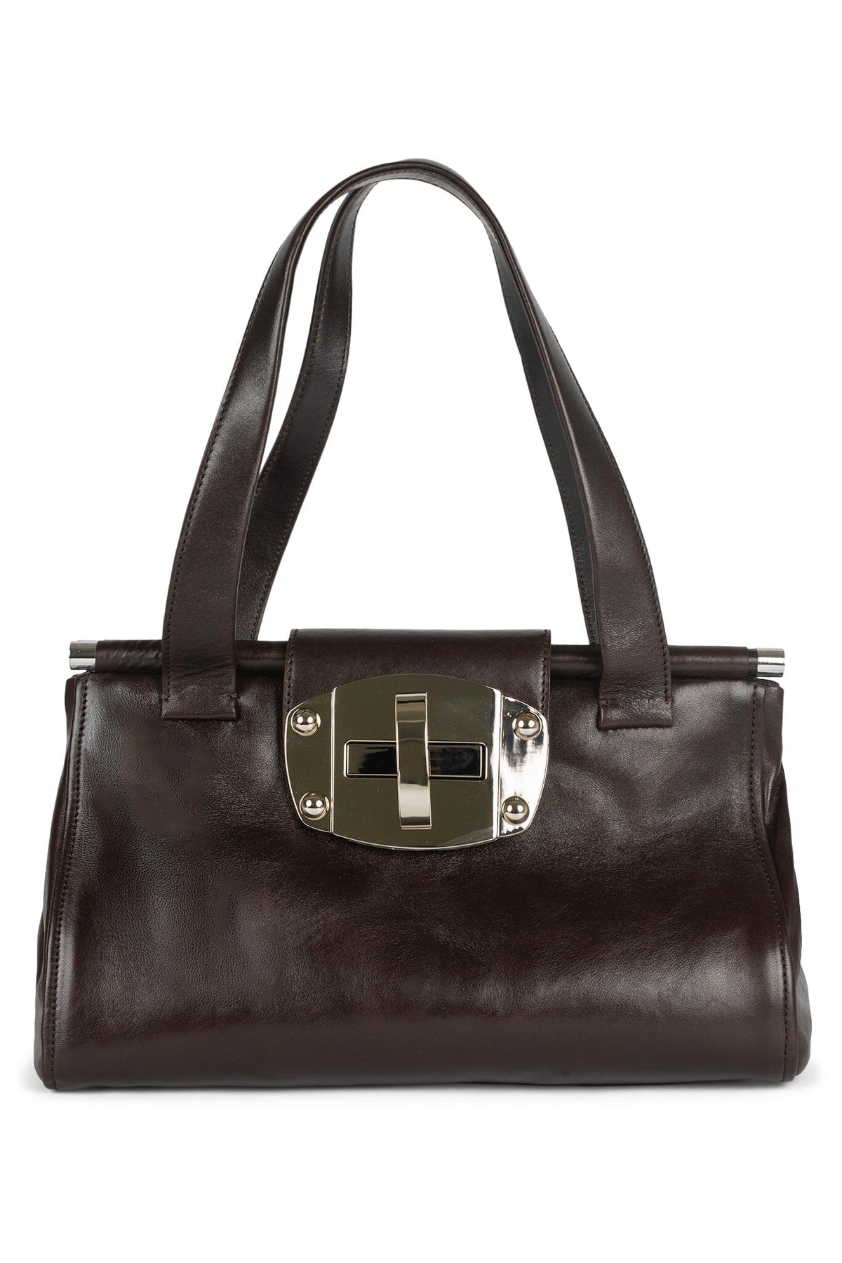 ATTORNEY Bag Brown Silver 