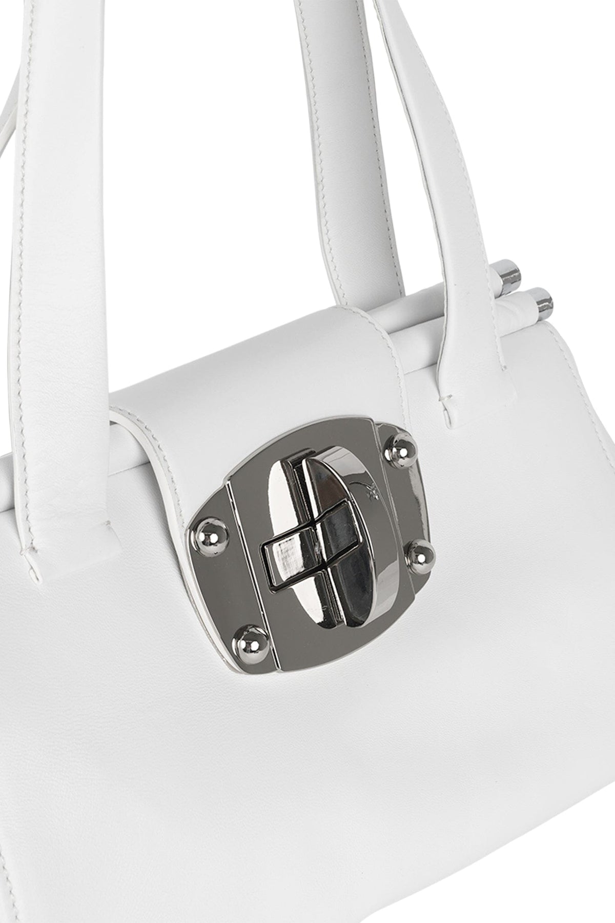 ATTORNEY Jeffrey Campbell Bag White Silver _hover